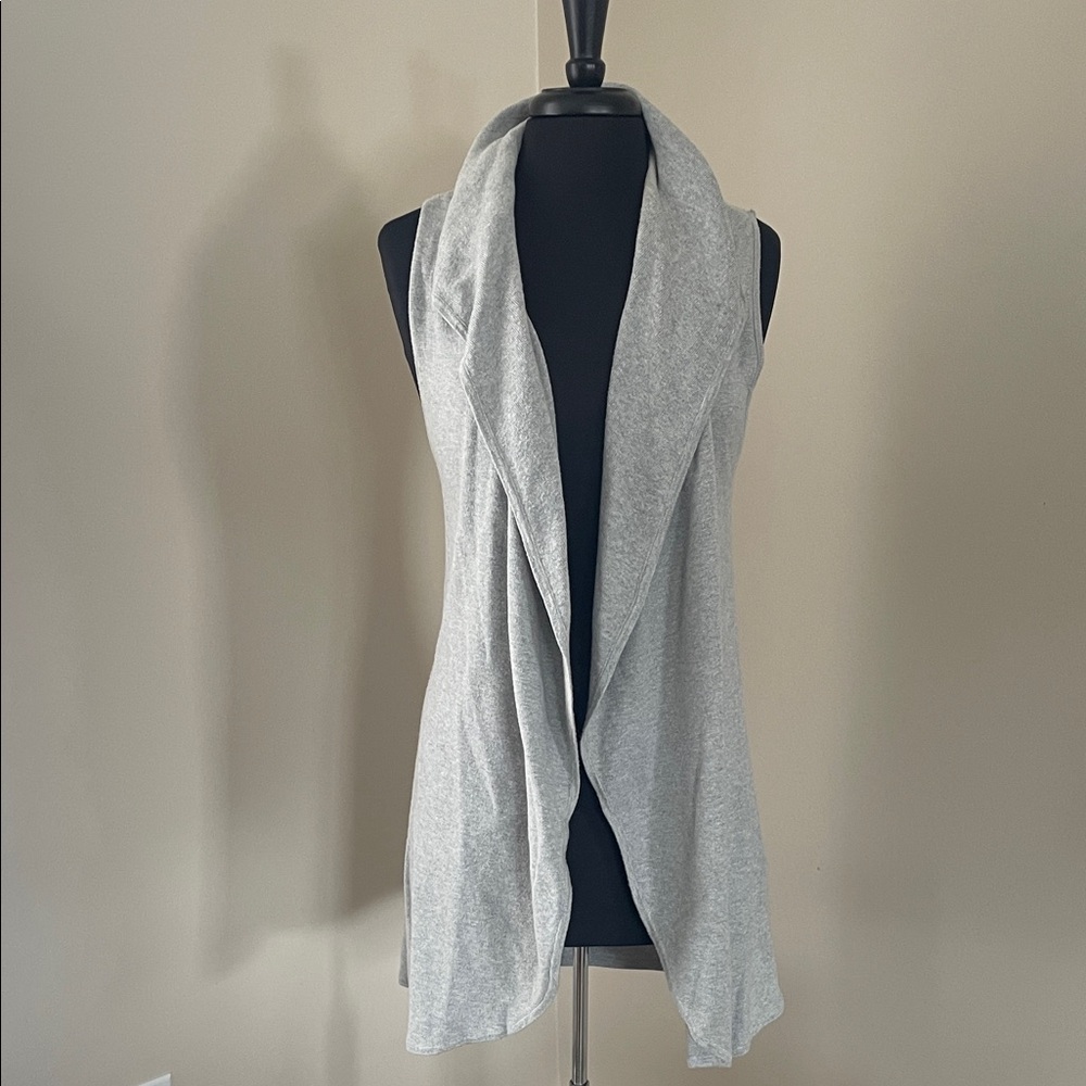 Ann Taylor Factory Gray Open Front Poncho